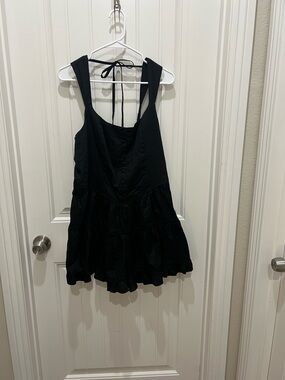 wild fable Black Tiered Romper